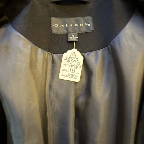 Gallery Black Trench Coat - Picture 11 of 11